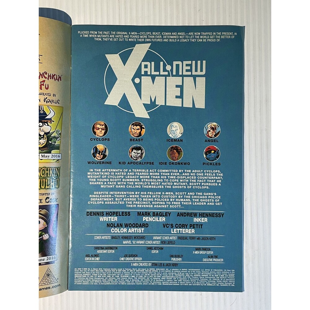 All-New, Extraordinary X-Men No.2, 3, & 7 (2016) Marvel • Lemire, Hopeless - Picture 9 of 13